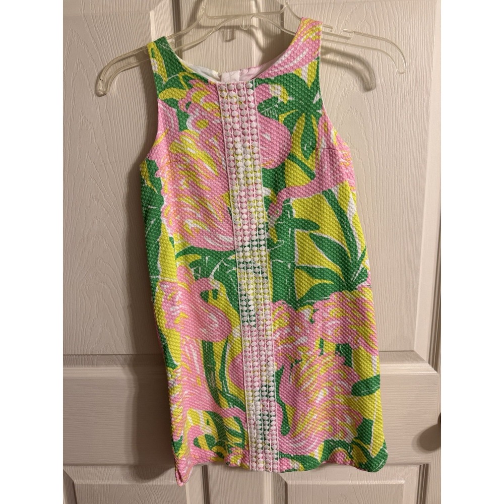 LILLY PULITZER GIRLS DRESS SIZE 7-8 PASTEL COLORS WITH LINING
